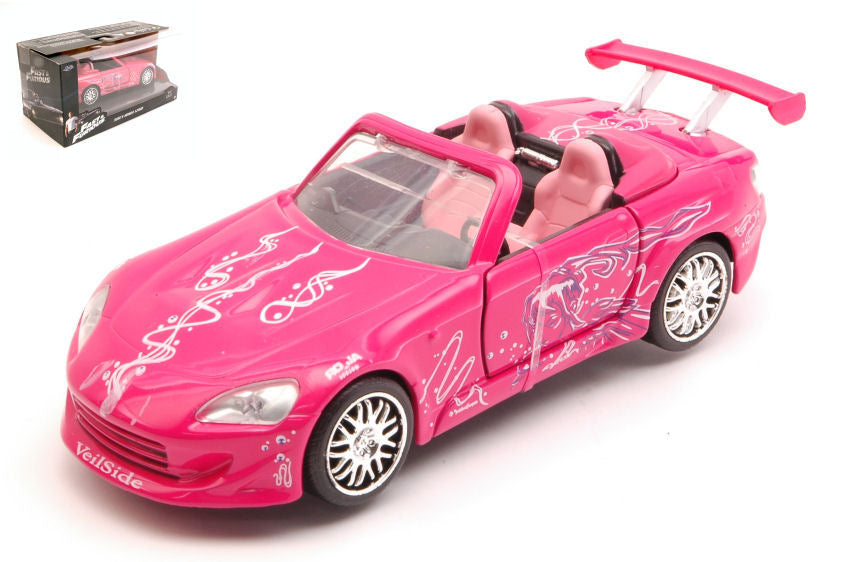 MODELLINO Jada Toys SUKI'S HONDA S2000 FAST & FURIOUS PINK GRAPHIC 1:32 MODEL SCALE JADA97610 250506