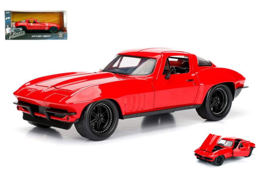 LETTY'S CHEVY CORVETTE FAST & FURIOUS 8 RED 1:24 Scala 1:24 Jada Toys