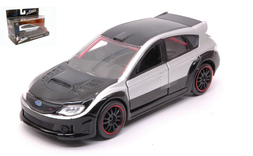 MODELLINO Jada Toys BRIAN'S SUBARU IMPREZA WRX STI FAST & FURIOUS SILVER/BLACK 1:32 MODEL SCALE JADA98507 250506