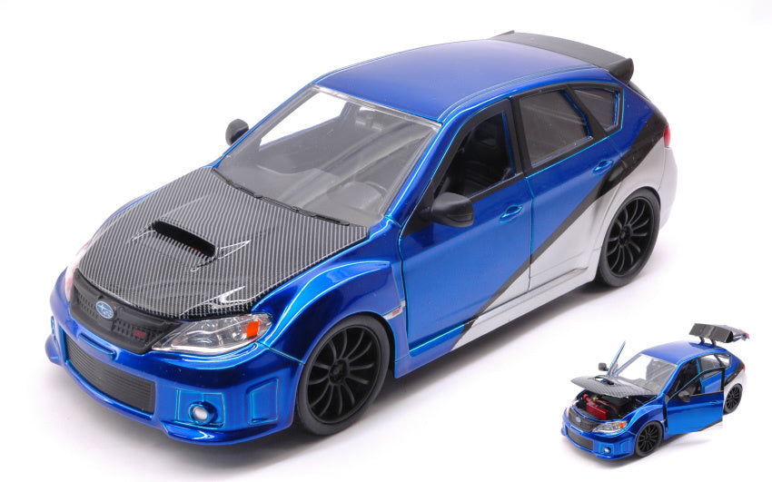 BRIAN'S SUBARU IMPREZA STi FAST & FURIOUS BLUE/SILVER 1:24 Scala 1:24 Jada Toys