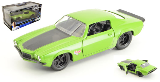 MODELLINO Jada Toys CHEVY CAMARO FAST & FURIOUS GREEN 1:32 MODEL SCALE JADA99521 250506