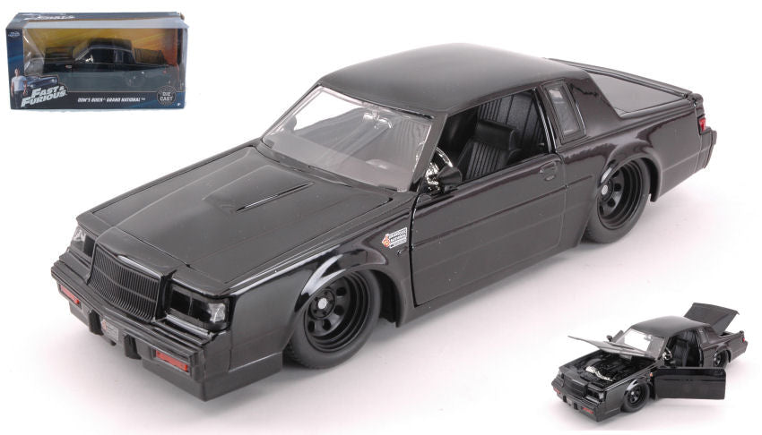 MODELLINO Jada Toys DOM'S BUICK GRAND NATIONAL FAST & FURIOUS BLACK 1:24 MODEL SCALE JADA99539 250506