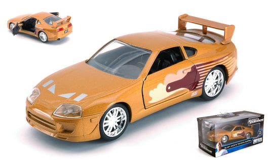 MODELLINO Jada Toys TOYOTA SUPRA SLAP JACK'S FAST & FURIOUS GOLD 1:32 MODEL SCALE JADA99542 250506