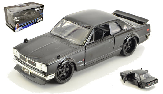 MODELLINO Jada Toys BRIAN'S NISSAN SKYLINE 2000 GT-R FAST & FURIOUS BLACK 1:32 MODEL SCALE JADA99602 250506