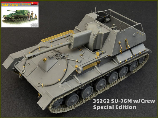 SU-76M W/CREW SPECIAL EDITION KIT 1:35 Scala 1:35 Miniart