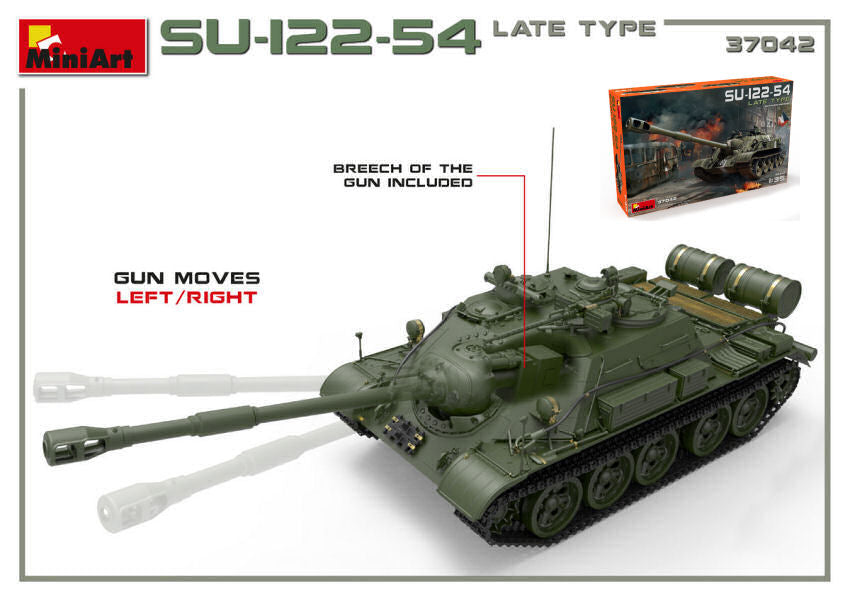 KIT DA MONTARE COMPATIBILE CON SU-122-54 LATE TYPE KIT 1:35 MINIART MIN37042