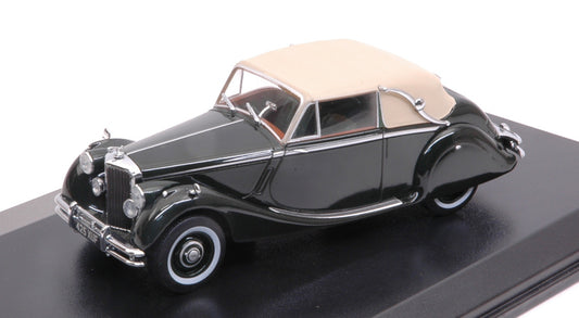MODELLINO IN SCALA COMPATIBILE CON JAGUAR MKV DHC DARK GREEN 1:43 OXFORD OXF43JAG5002