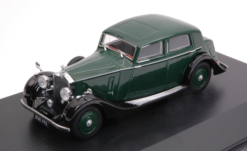 MODELLINO IN SCALA COMPATIBILE CON ROLLS ROYCE 25/30 TRUPP & MABERLY DARK GREEN/BLACK 1:43 OXFORD OXF43R25002