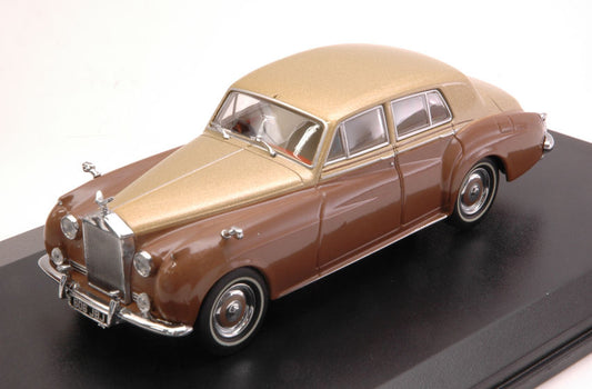 MODELLINO IN SCALA COMPATIBILE CON ROLLS ROYCE SILVER CLOUD 1 METALLIC BEIGE/BROWN 1:43 OXFORD OXF43RSC001
