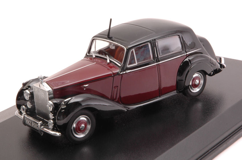 MODELLINO IN SCALA COMPATIBILE CON ROLLS ROYCE SILVER DAWN DARK RED/BLACK 1:43 OXFORD OXF43RSD001