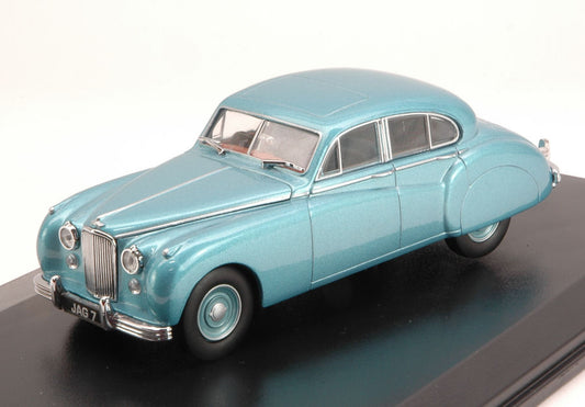 MODELLINO IN SCALA COMPATIBILE CON JAGUAR MK VII 1953 METALLIC LIGHT BLUE 1:43 OXFORD OXFJAGVII005