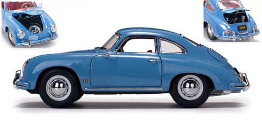 MODELLINO IN SCALA COMPATIBILE CON PORSCHE 356A 1500 GS CARRERA GT 1957 LIGHT BLUE 1:18 SUNSTAR SS1342