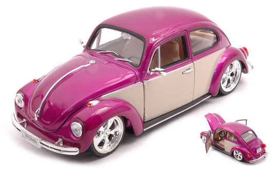 VW BEETLE TUNING PURPLE/CREAM 1:24 Scala 1:24 Welly