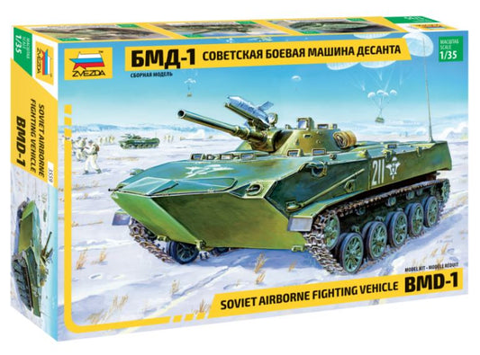 SOVIET AIRBORNE FIGHTING VEHICLE BMD-1 KIT 1:35 Scala 1:35 Zvezda