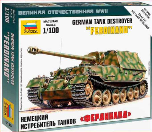 SD.KFZ 184 FERDINAND KIT 1:100 Scala 1:100 Zvezda