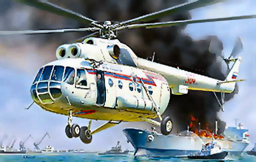 MODELLINO Zvezda MIL MI 8 RESCUE HELICOPTER KIT 1:72 MODEL SCALE Z7254 250506