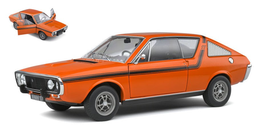 MODELLINO IN SCALA Solido COMPATIBILE CON RENAULT 17 TS GORDINI 1973 ORANGE 1:18 MODEL SCALE SL1803705 241217