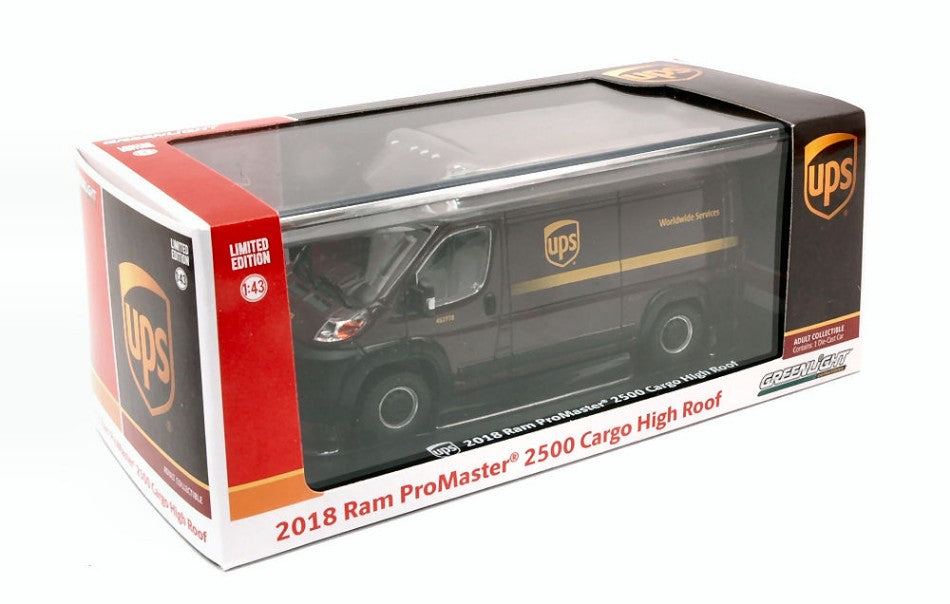 RAM PROMASTER 2500 2018 UPS 1:43 Scala 1:43 Greenlight