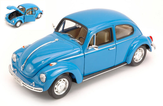 MODELLINO Welly VW BEETLE 1968 BLUE 1:24 MODEL SCALE WE2106 250506
