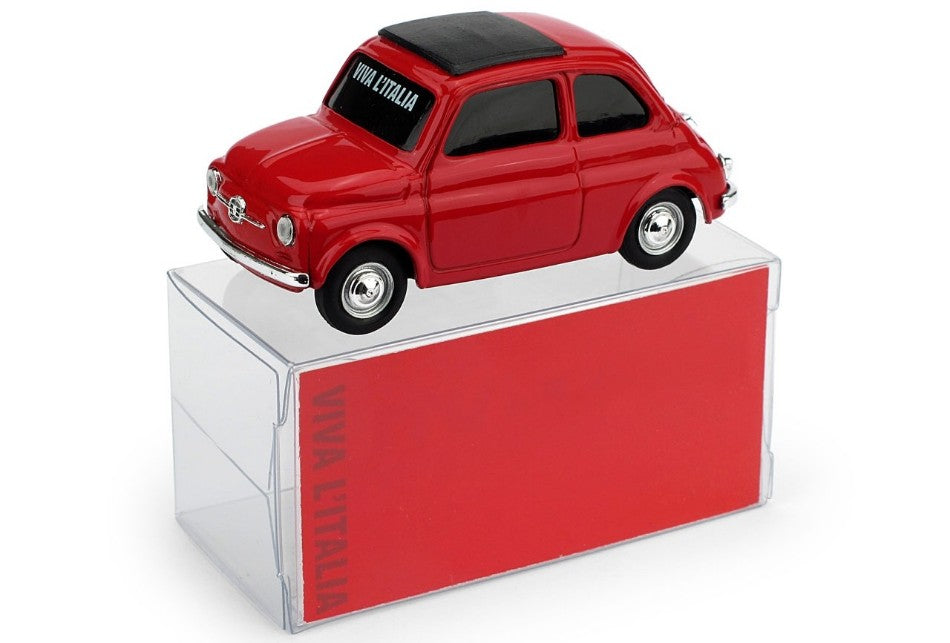 MODELLINO Brumm FIAT 500 ROSSO BANDIERA ITALIANA 1:43 MODEL SCALE BMBR020 250506