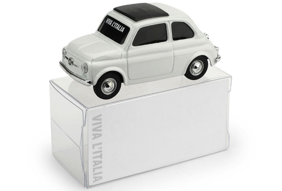 MODELLINO Brumm FIAT 500 BIANCO BANDIERA ITALIANA 1:43 MODEL SCALE BMBR019 250506