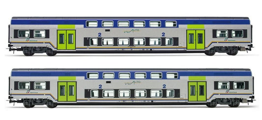 MODELLINO IN SCALA COMPATIBILE CON FS TRENITALIA 2-UNIT VIVALTO SCALA H0 1:87 LIMA HL5057