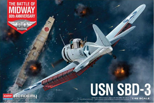 USN SBD-3 BATTLE OF MIDWAY KIT 1:48 Scala 1:48 Academy
