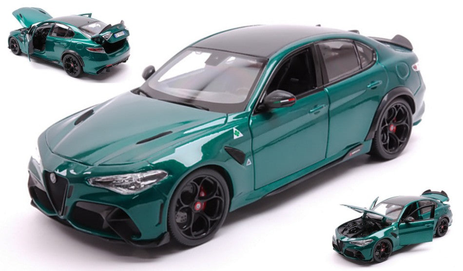 ALFA ROMEO GIULIA GTA 2020 GREEN 1:18 Scala 1:18 Burago