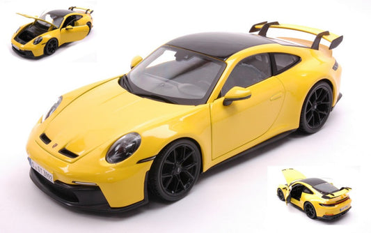 MODELLINO Maisto PORSCHE 911 GT3 2022 YELLOW 1:18 MODEL SCALE MI36458Y 250506