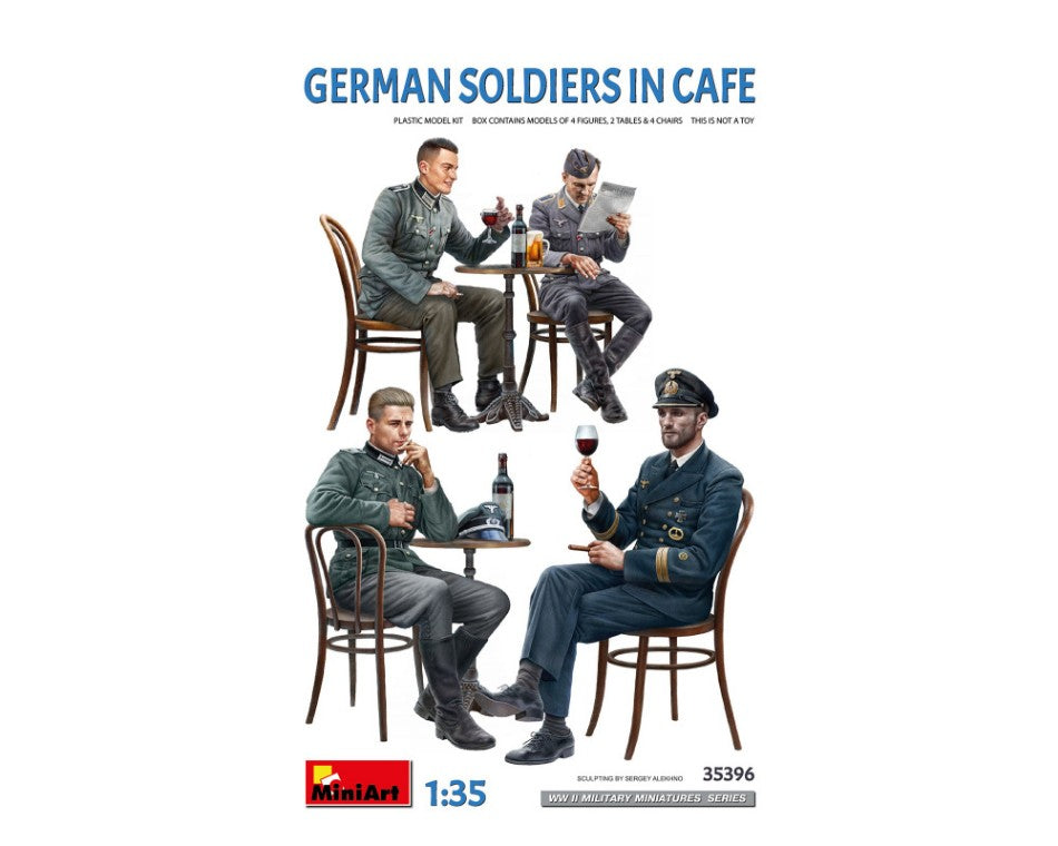 MODELLINO Miniart GERMAN SOLDIERS IN CAFE' KIT 1:35 MODEL SCALE MIN35396 250506