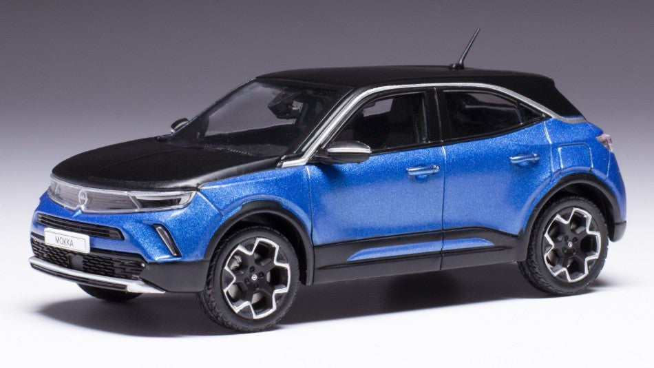 MODELLINO IN SCALA COMPATIBILE CON OPEL MOKKA-E 2022 MET.BLUE 1:43 IXO MODEL CLC512