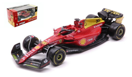 MODELLINO Burago FERRARI F1-75 N.16 CHARLES LECLERC MONZA 2022 75th ANNIVERSARY 1:43 MODEL SCALE BU36832LM 250506