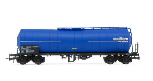 MODELLINO IN SCALA COMPATIBILE CON FS TANK WAGON TYPE ZAES AUSILIARE BLUE LIVERY EP.IV 1:87 RIVAROSSI HR6572
