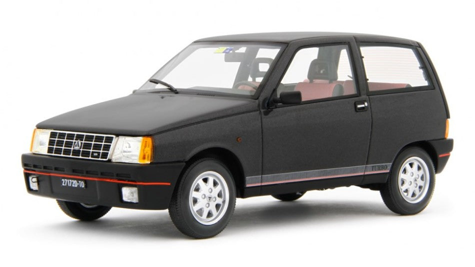 MODELLINO IN SCALA COMPATIBILE CON AUTOBIANCHI Y10 TURBO 1985 DARK GREY 1:18 LAUDO RACING LM165D