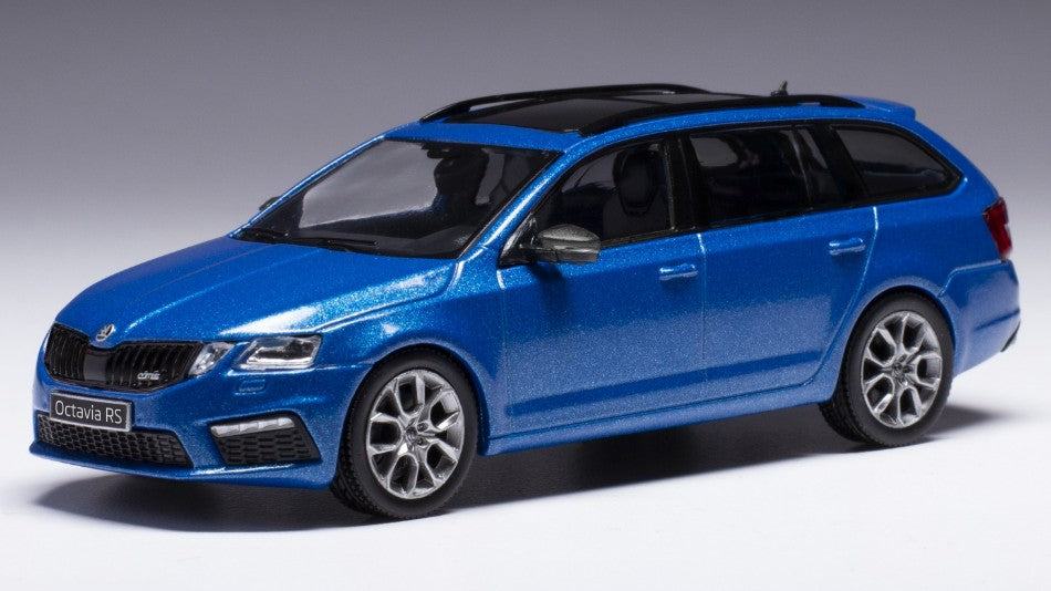 MODELLINO IN SCALA COMPATIBILE CON SKODA OCTAVIA RS (III) 2014 MET.BLUE 1:43 IXO MODEL CLC518