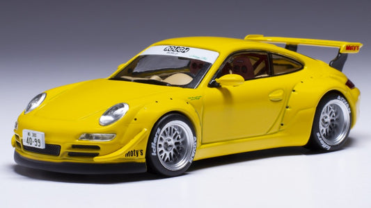 MODELLINO IN SCALA Ixo Model COMPATIBILE CON PORSCHE RWB 997 YELLOW 1:43 MODEL SCALE MOC339 241217