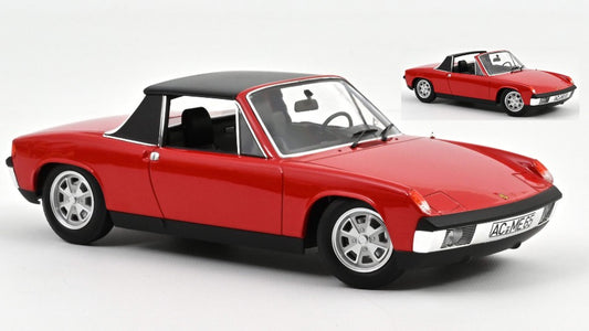 MODELLINO IN SCALA COMPATIBILE CON VW-PORSCHE 914 1.7 1972 RED 1:18 NOREV NV187690