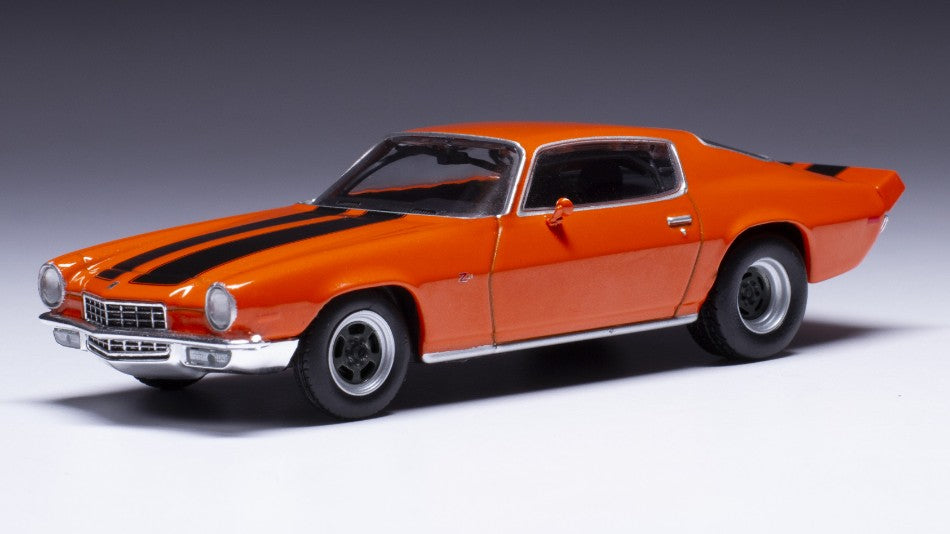 MODELLINO IN SCALA Ixo Model COMPATIBILE CON CHEVROLET CAMARO Z28 1970 ORANGE 1:43 MODEL SCALE CLC532 241217