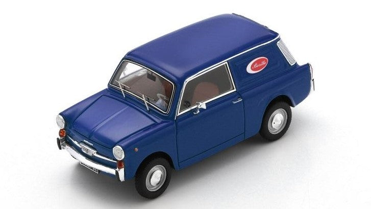 MODELLINO IN SCALA Schuco COMPATIBILE CON AUTOBIANCHI BIANCHINA FURGONCINO 1965 BLUE 1:43 MODEL SCALE SH450927200 241217
