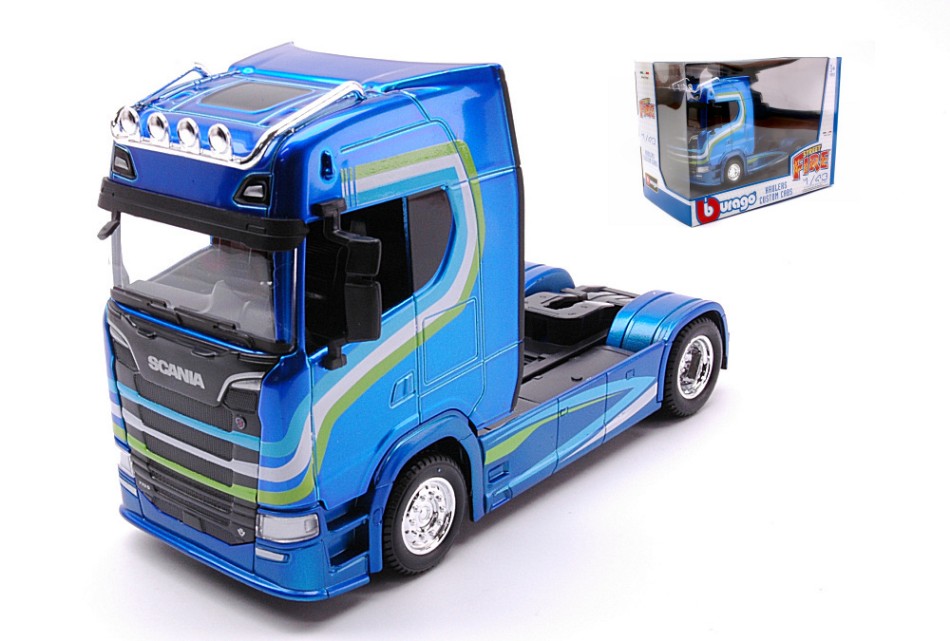MODELLINO Burago SCANIA S730 HIGHLINE CAB BLUE 1:43 MODEL SCALE BU32206 250506