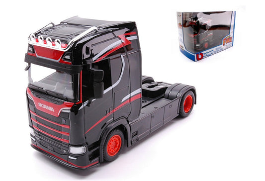 MODELLINO Burago SCANIA S730 HIGHLINE CAB BLACK 1:43 MODEL SCALE BU32207 250506