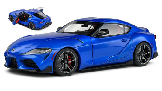 MODELLINO IN SCALA COMPATIBILE CON TOYOTA SUPRA GR BLUE 2023 1:18 SOLIDO SL1809003