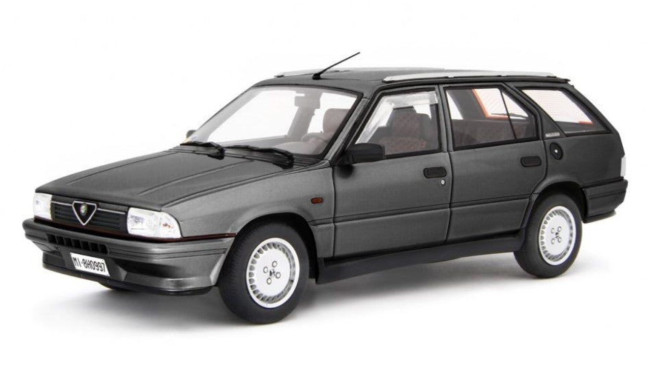 MODELLINO IN SCALA Laudo Racing COMPATIBILE CON ALFA 33 1.7 Q.V.SPORT WAGON 1988 MET.GREY 1:18 MODEL SCALE LM177C 241217