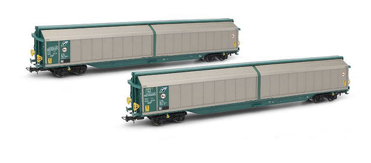 MODELLINO SCALA COMPATIBILE CON FS 2 UNIT PACK CLOSED WAGONS TYPE HABILLSS XMPR LIVERY EP.V-VI 1:87 RIVAROSSI HR6598