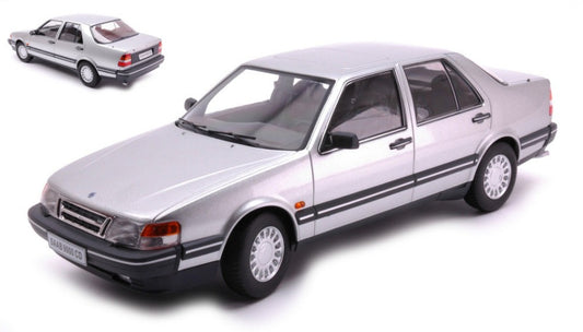 MODELLINO IN SCALA COMPATIBILE CON SAAB 9000 CD TURBO 1990 SILVER 1:18 TRIPLE 9 T9-1800440
