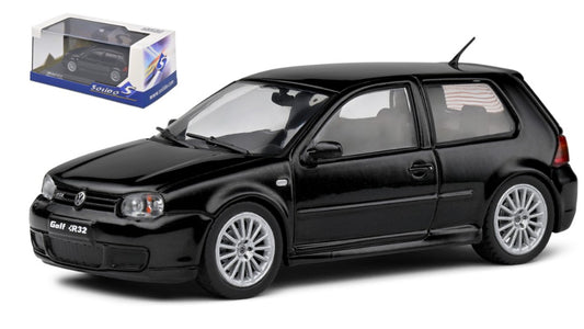 MODELLINO IN SCALA COMPATIBILE CON VW GOLF IV R32 2003 BLACK 1:43 SOLIDO SL4313603