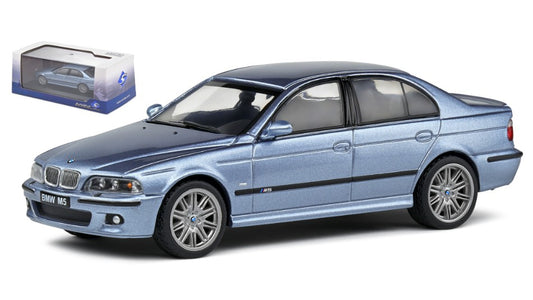 MODELLINO IN SCALA COMPATIBILE CON BMW M5 2003 MET.LIGHT BLUE 1:43 SOLIDO SL4310503