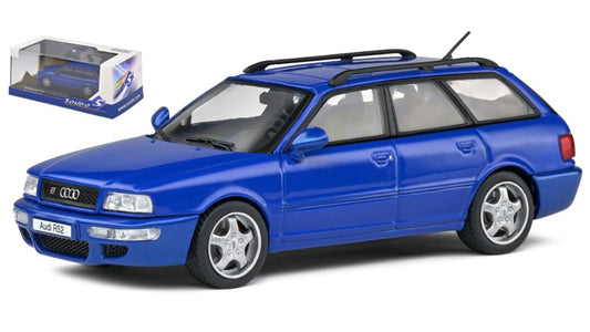 MODELLINO IN SCALA COMPATIBILE CON AUDI A4 RS2 AVANT SW STATION WAGON 1995 BLUE 1:43 SOLIDO SL4310101