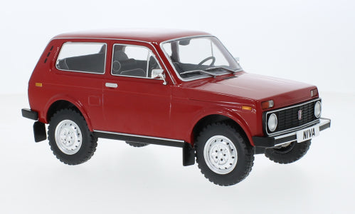 MODELLINO IN SCALA COMPATIBILE CON LADA NIVA 1976 RED 1:18 MODELCARGROUP MCG18129