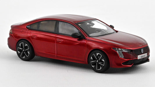 MODELLINO IN SCALA COMPATIBILE CON PEUGEOT 508 GT HYBRID 2023 ELIXIR RED 1:43 NOREV NV475831